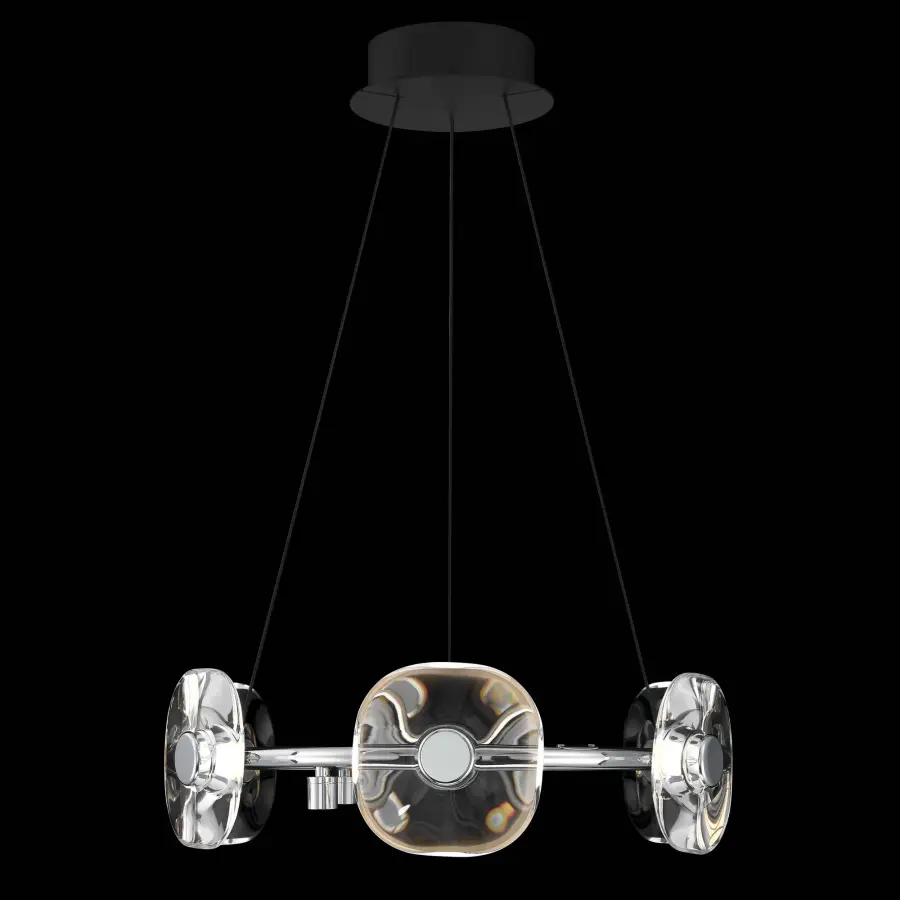 Ziva Celestia 6-Light Integrated LED Chandelier in Chrome - Image 7