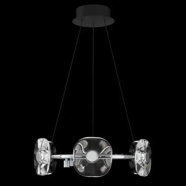 Ziva Celestia 6-Light Integrated LED Chandelier in Chrome - Image 8