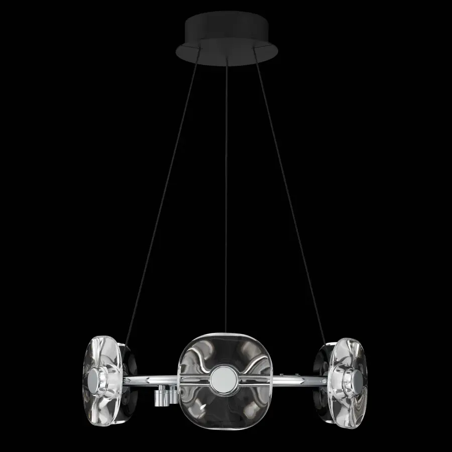 Ziva Celestia 6-Light Integrated LED Chandelier in Chrome - Image 8