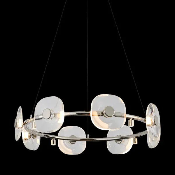 Celestia 8-Light Integrated LED Chandelier in Chrome - Image 1