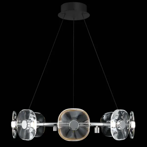 Celestia 8-Light Integrated LED Chandelier in Chrome - Image 6
