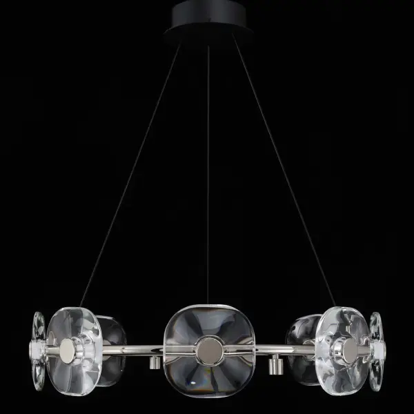 Celestia 8-Light Integrated LED Chandelier in Chrome - Image 7