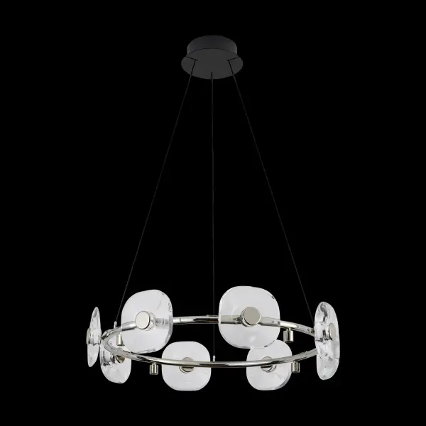 Celestia 8-Light Integrated LED Chandelier in Chrome - Image 8