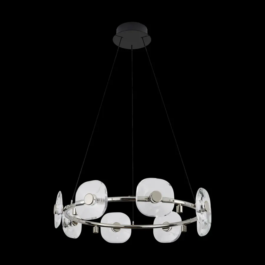 Celestia 8-Light Integrated LED Chandelier in Chrome - Image 8