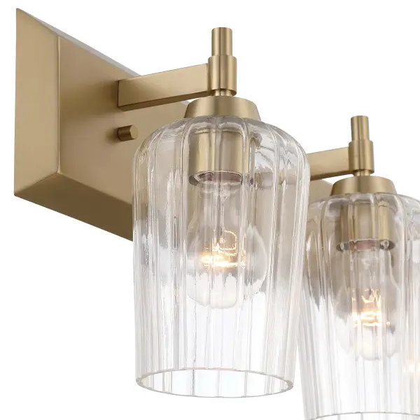 Brilia 3-Light Vanity in Brushed Champagne Brass - Image 9