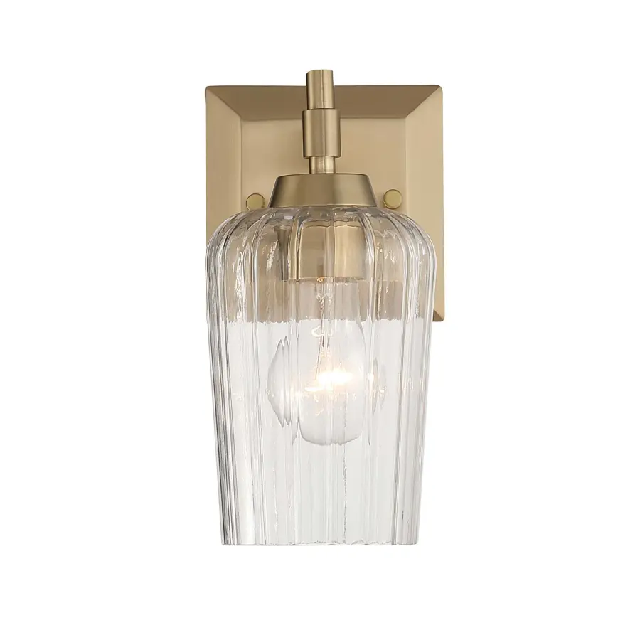 Brilia One Light Wall Sconce in Brushed Champagne Brass - Image 3