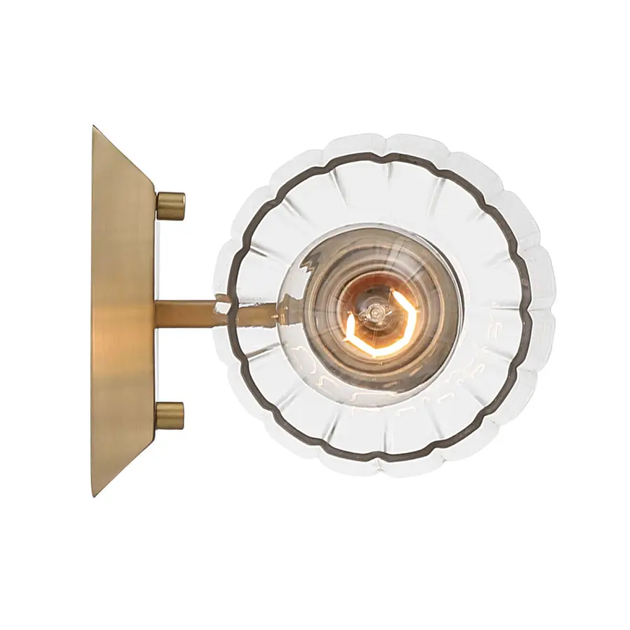 Brilia One Light Wall Sconce in Brushed Champagne Brass - Image 5