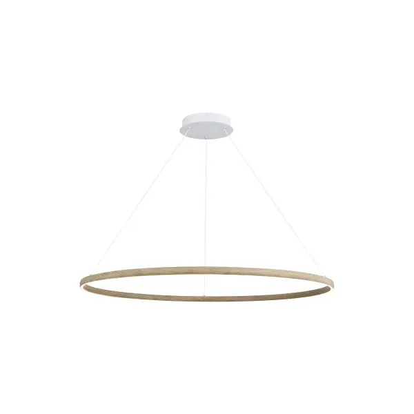 Stunning Modern LED Chandelier with Coastal-Inspired Driftwood Finish - Image 1