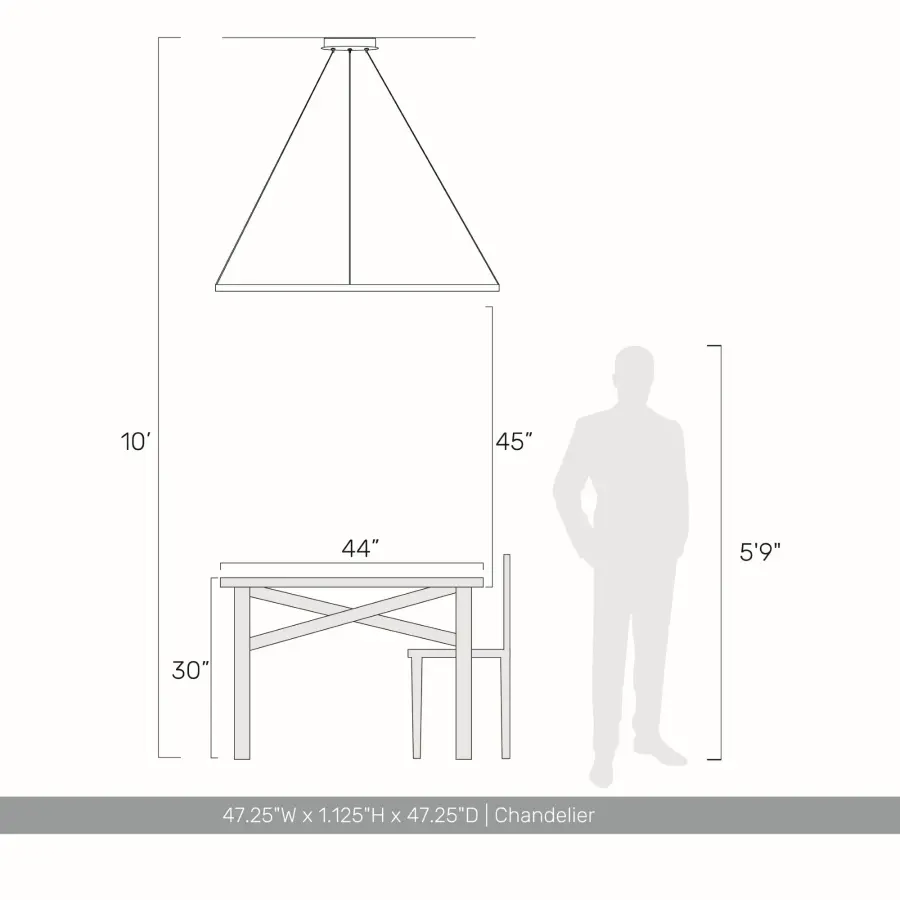 Veritas Integrated LED 47" Chandelier in Driftwood - Image 5