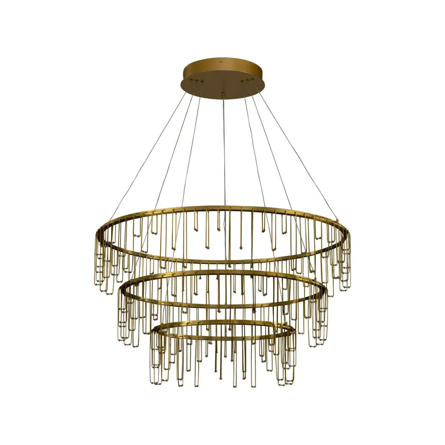 Golden Lighting Lucerna 3-Tier LED Chandelier - Image 1