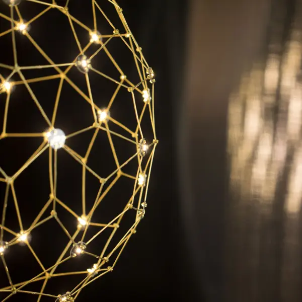 Golden Lighting Spheris 32" LED Pendant in Natural Brass - Image 3