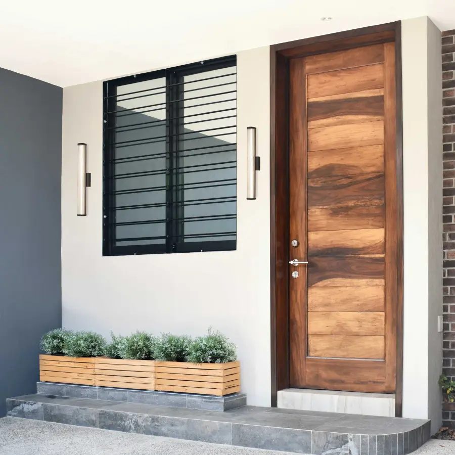 Rodara Integrated LED 24" Outdoor Wall Sconce in Matte Black - Image 2