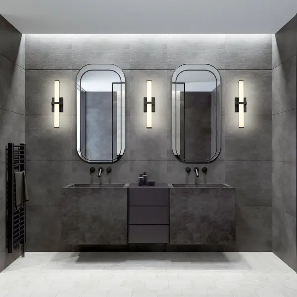Golden Lighting Elon Integrated LED 19" Vanity Light in Matte Black - Image 5