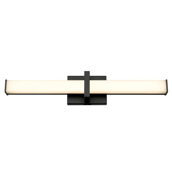 The Golden Lighting Elon vanity light combines contemporary design with practical functionality. Its matte black finish and opal acrylic shade deliver soft, glare-free illumination perfect for bathroom tasks while adding sophisticated style.