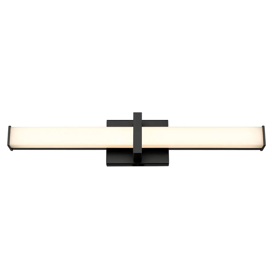Golden Lighting Elon Integrated LED 24" Vanity Light in Matte Black - Image 1