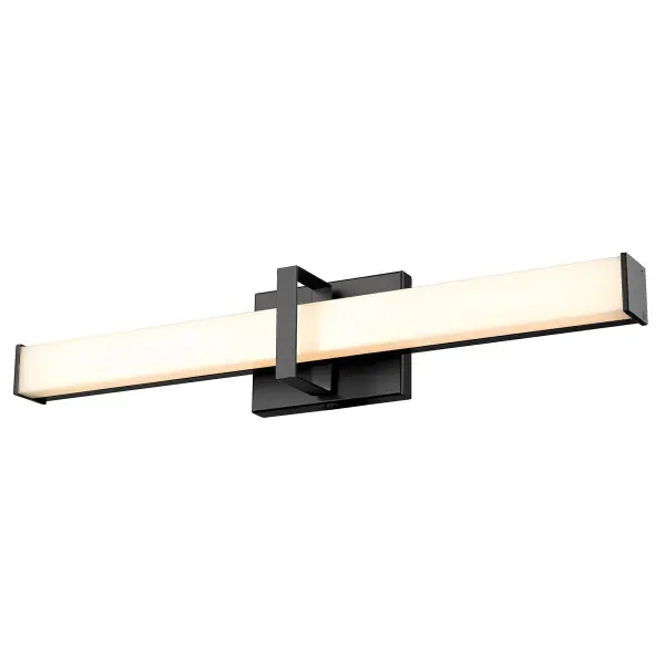 Golden Lighting Elon Integrated LED 24" Vanity Light in Matte Black - Image 3