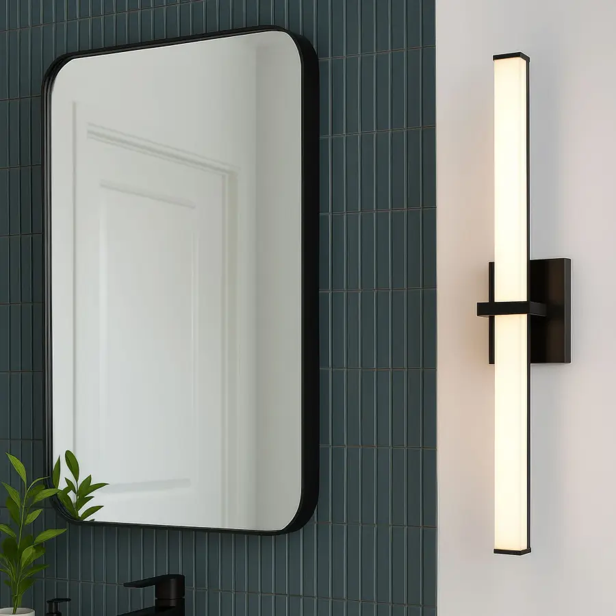 Golden Lighting Elon Integrated LED 30" Vanity Light in Matte Black - Image 6