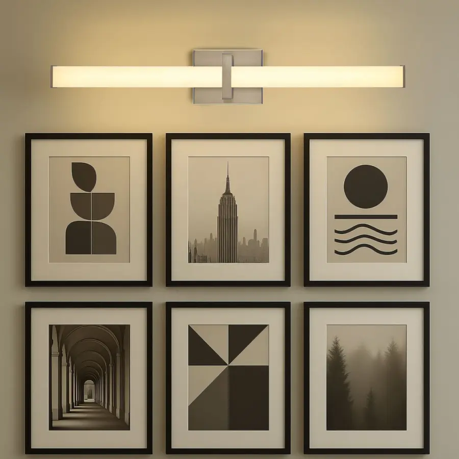 Golden Lighting Elon Integrated LED 30" Vanity Light in Pewter - Image 2