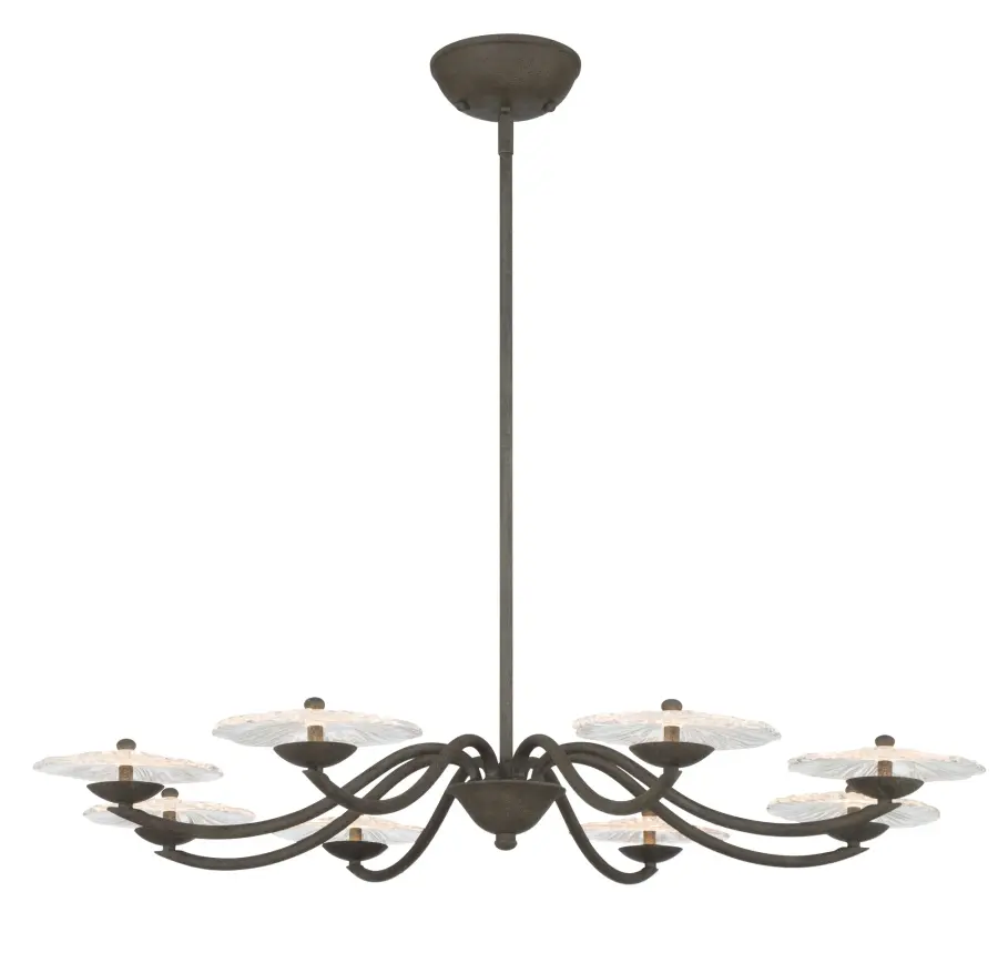 Coral Bloom LED Chandelier in Black Slate - Image 2
