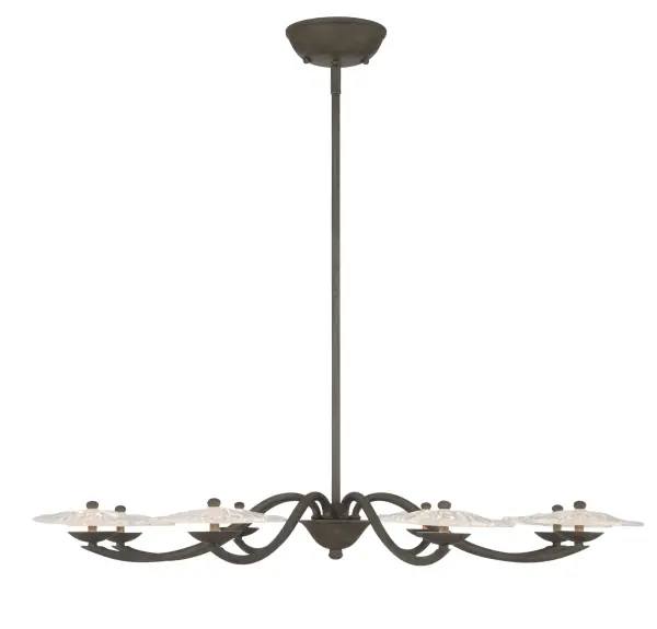 Coral Bloom LED Chandelier in Black Slate - Image 4