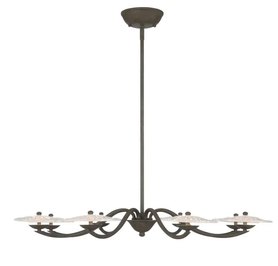 Coral Bloom LED Chandelier in Black Slate - Image 4
