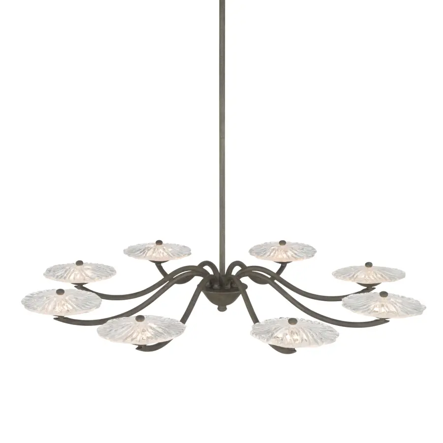 Coral Bloom LED Chandelier in Black Slate - Image 5