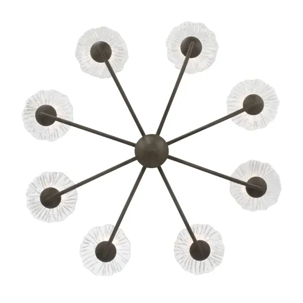 Coral Bloom LED Chandelier in Black Slate - Image 6