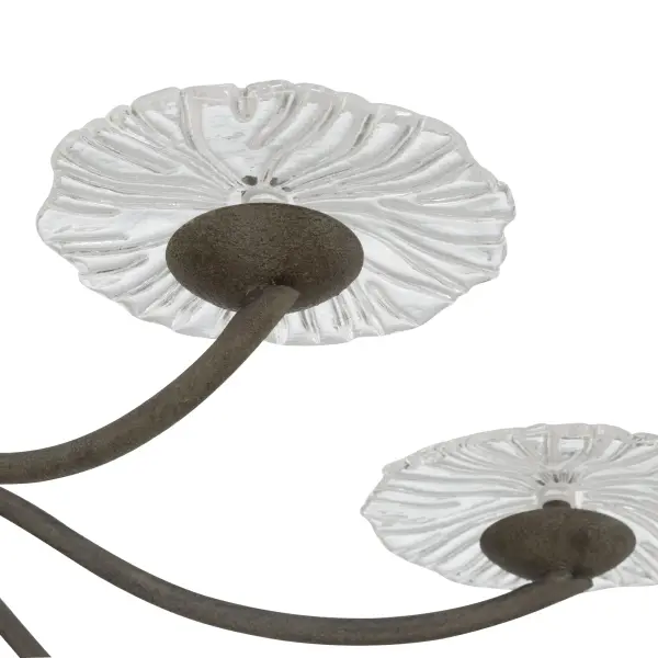 Coral Bloom LED Chandelier in Black Slate - Image 8