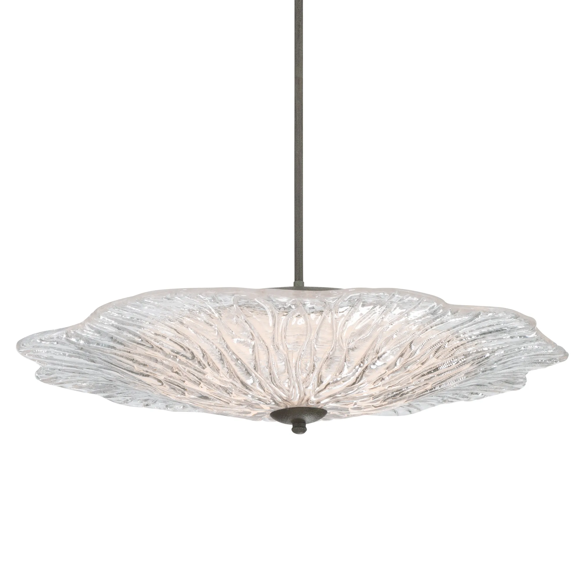 Coral Bloom LED Pendant in Black Slate