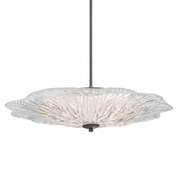 Coral Bloom LED Pendant in Black Slate - Image 1