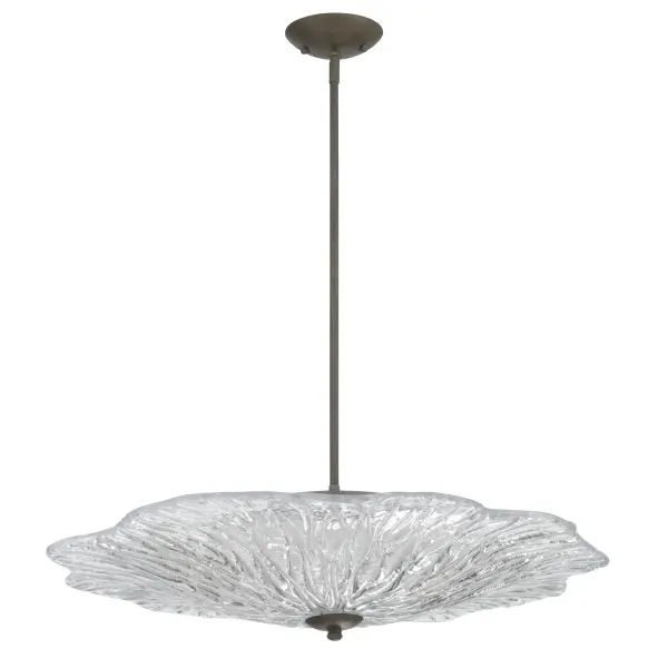 Coral Bloom LED Pendant in Black Slate - Image 3