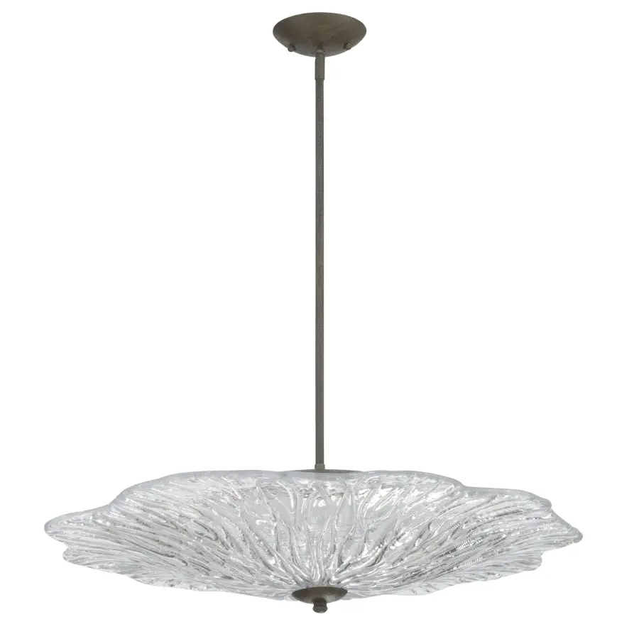 Coral Bloom LED Pendant in Black Slate - Image 3