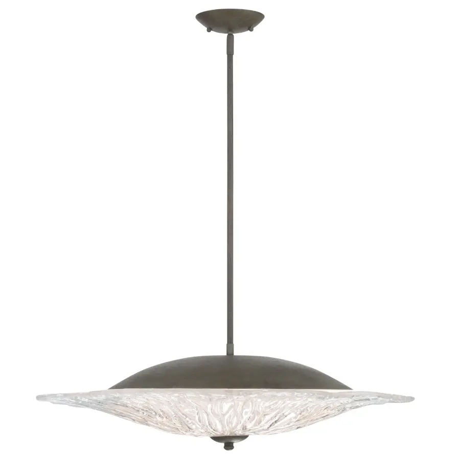 Coral Bloom LED Pendant in Black Slate - Image 4