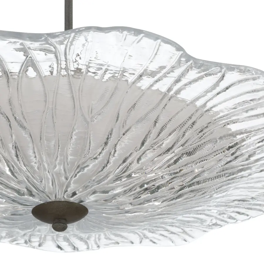 Coral Bloom LED Pendant in Black Slate - Image 6