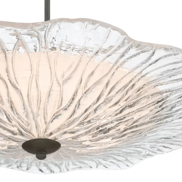 Coral Bloom LED Pendant in Black Slate - Image 7