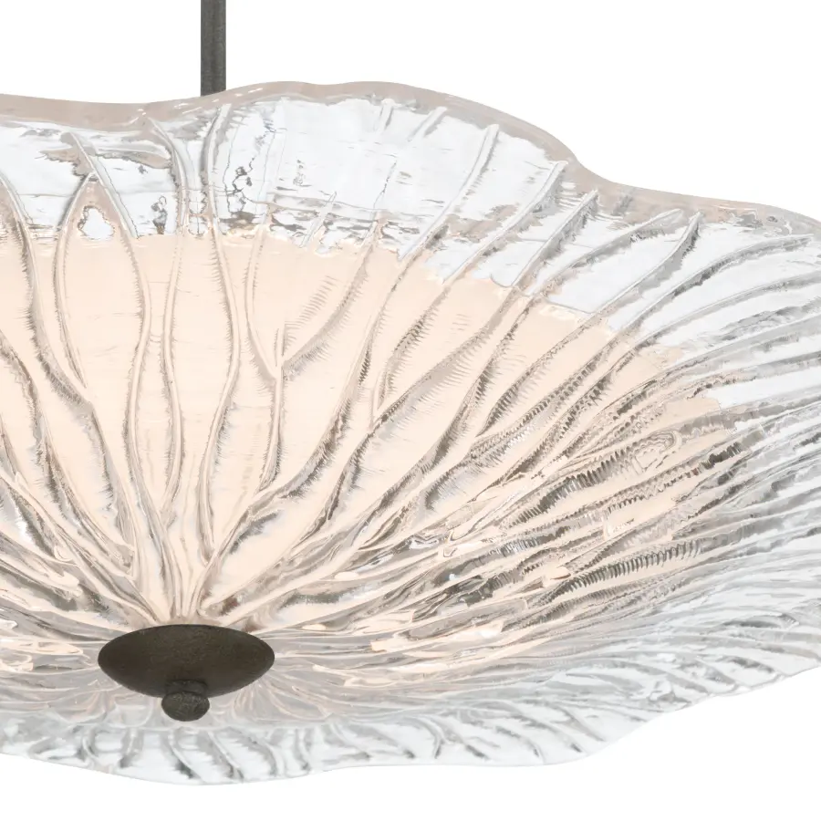 Coral Bloom LED Pendant in Black Slate - Image 7