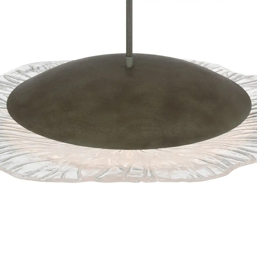 Coral Bloom LED Pendant in Black Slate - Image 9
