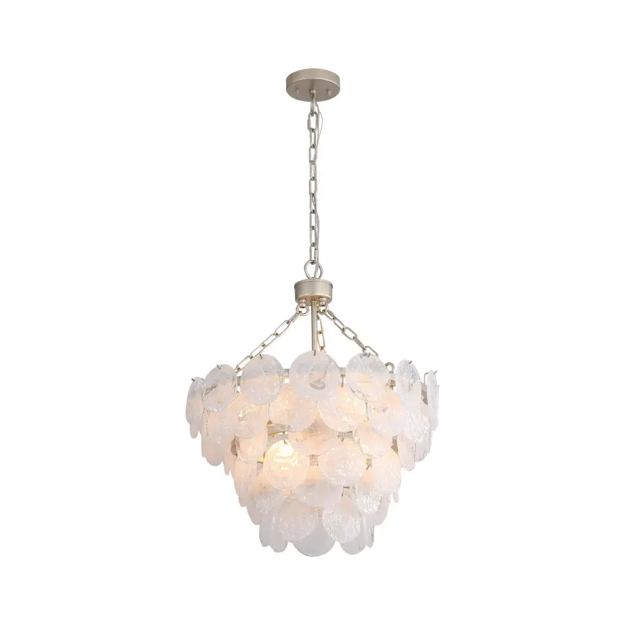 Cascada 8-Light Pendant in Aegean Silver - Image 3