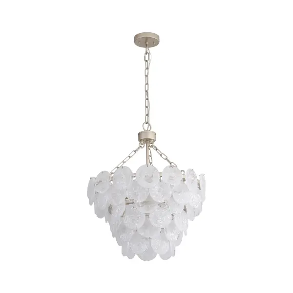 Cascada 8-Light Pendant in Aegean Silver - Image 4