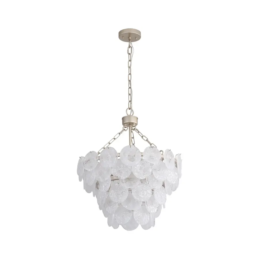 Cascada 8-Light Pendant in Aegean Silver - Image 4
