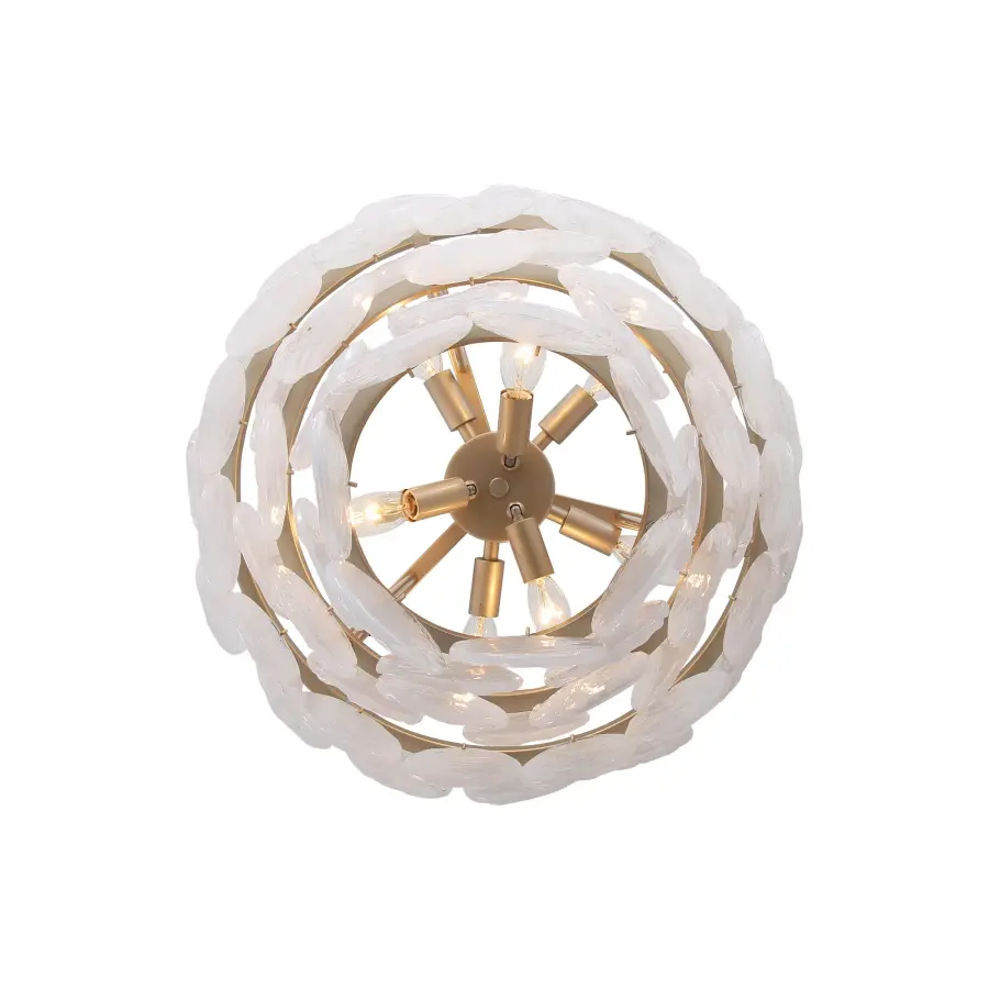 Cascada 8-Light Pendant in Aegean Silver - Image 5