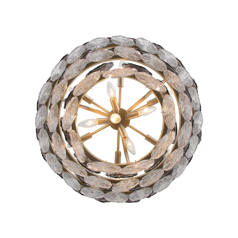 Cascada 11-Light Pendant in Aegean Silver - Image 2