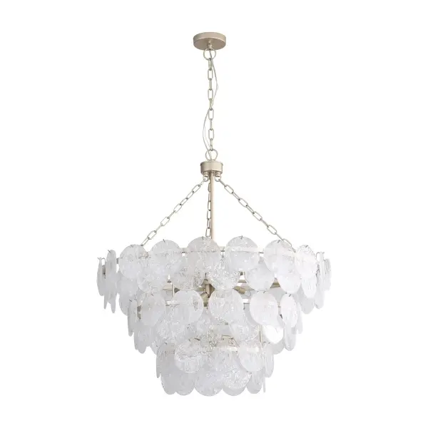 Cascada 13-Light Pendant in Aegean Silver - Image 3