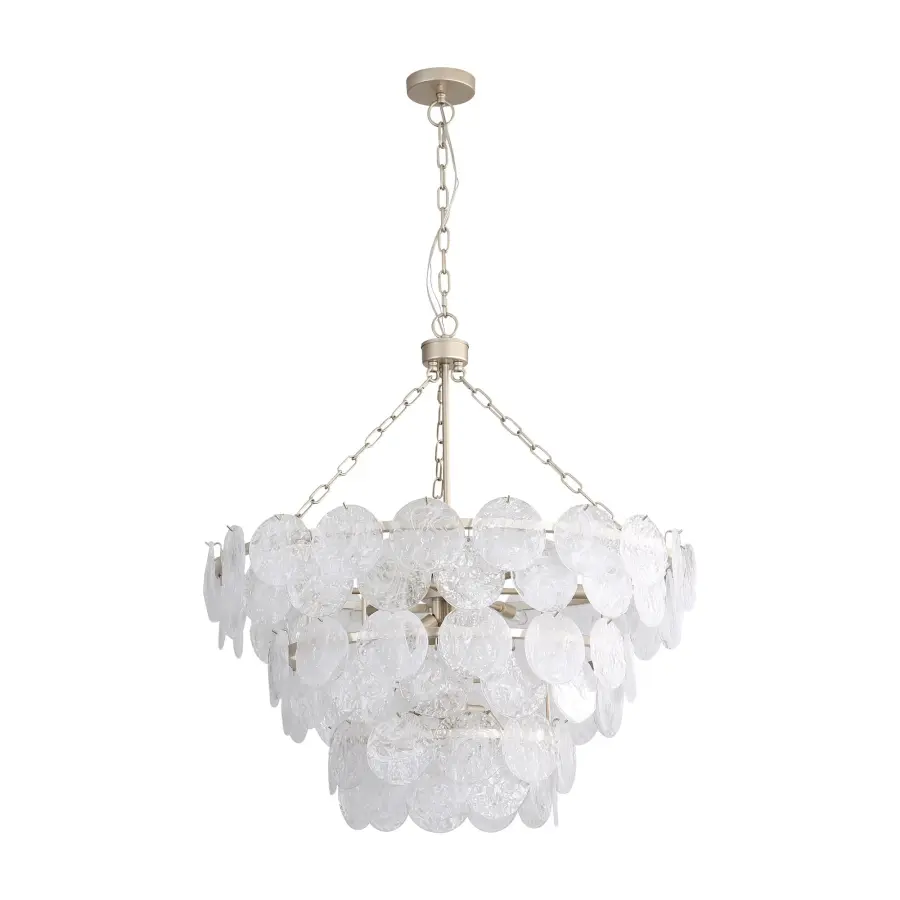 Cascada 13-Light Pendant in Aegean Silver - Image 3