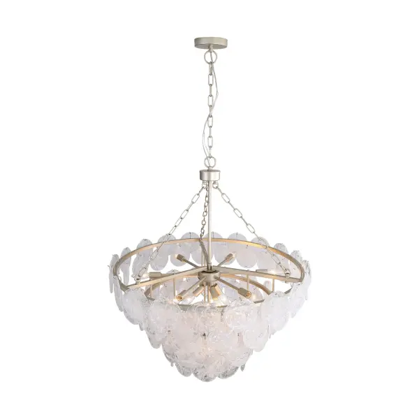 Cascada 13-Light Pendant in Aegean Silver - Image 4