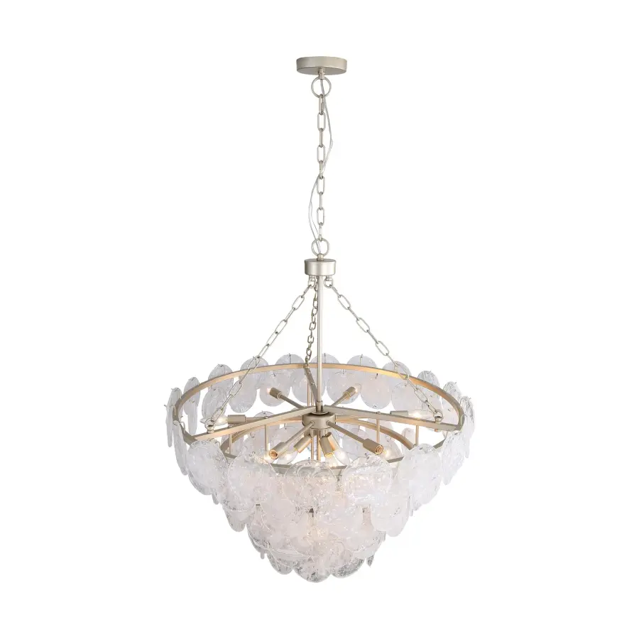 Cascada 13-Light Pendant in Aegean Silver - Image 4