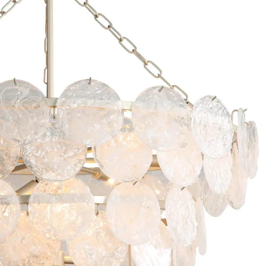 Cascada 13-Light Pendant in Aegean Silver - Image 6