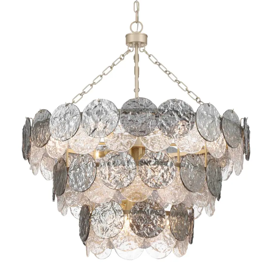 Cascada 13-Light Pendant in Aegean Silver - Image 1