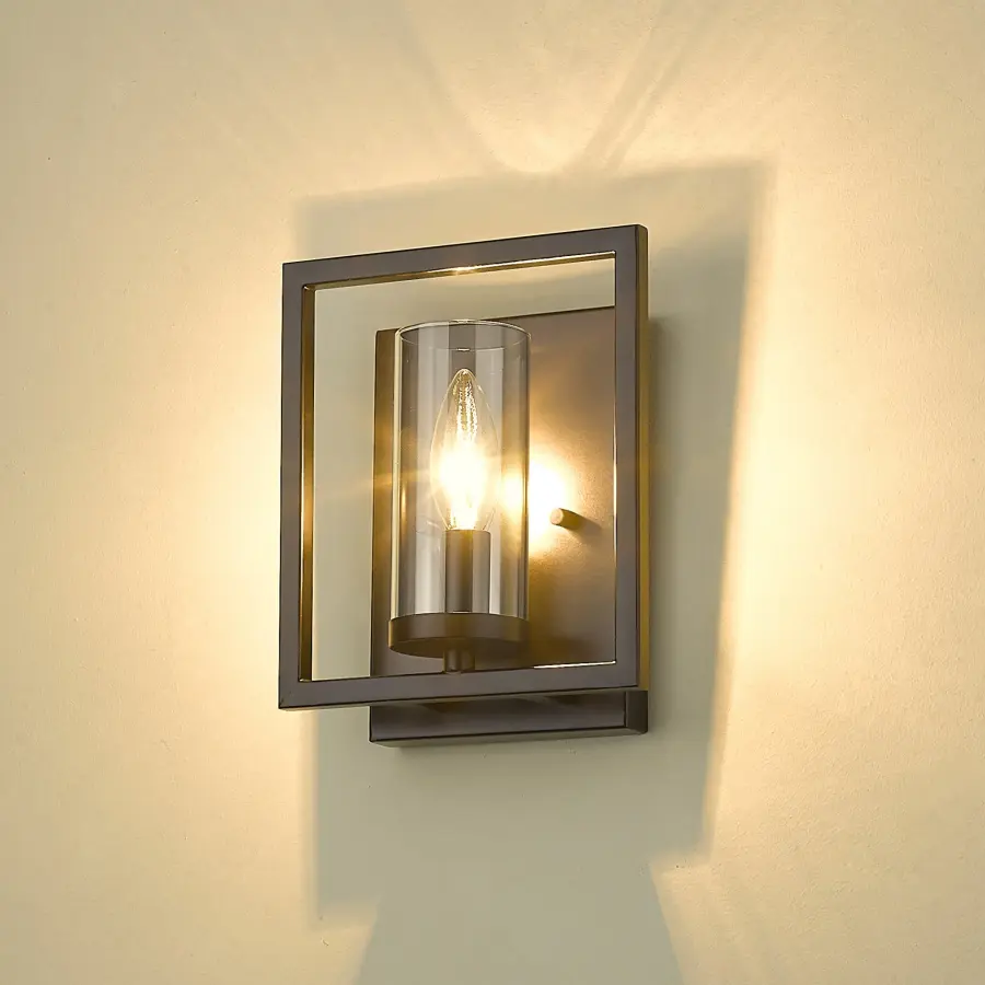 Golden Lighting Marco 1-Light Wall Sconce in Matte Black - Image 4