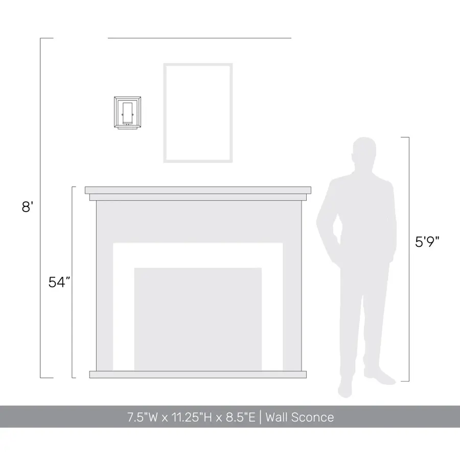 Golden Lighting Marco 1-Light Wall Sconce in Matte Black - Image 5